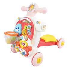 PLAYFUL TOYS 頑玩具 四合一學步車, 粉色, 1套