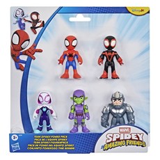 MARVEL 漫威 蜘蛛人與他的神奇朋友們 3吋人物五入組, 混合顏色, 1個