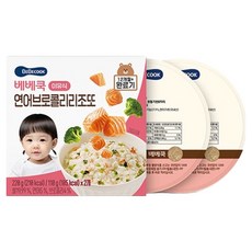 베베쿡 리조또 실온이유식 완료기 2p, 혼합맛(연어/브로콜리), 220g, 1개