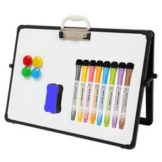 문구백서 양면 미니 클립 화이트보드, 알루미늄