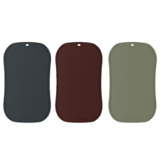 doble 不留刀痕砧板 炭色 + 酒紅色 + 卡其色套組 398 x 274 x 2.5mm, 1套, 大型砧板