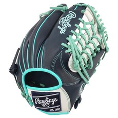 Rawlings Gamer XLE MLB 球隊標誌手套 右投用 GHW5GMXN65-4V-SEA, 海軍藍 + 白色, 1個