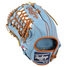 Rawlings Gamer XLE MLB 球隊標誌手套 左投用 GHW5GMXY70-4V-TOR-RH, 藍色, 1個