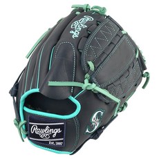 Rawlings Gamer XLE MLB 球隊標誌手套 右投用 GHW5GMX206-12-SEA, 海軍藍 + 白色, 1個