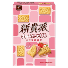 77 新貴派 mini夾心餅乾 清甜草莓口味, 49.6g, 1個