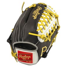 Rawlings Gamer XLE MLB 球隊標誌手套 右投用 GHW5GMX206-4-PIT, 棕色 + 白色, 1個