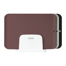 doble 防刀痕抗菌砧板組, 1套, 砧板3個 + 支架1個