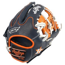 Rawlings Gamer XLE MLB 球隊標誌手套 右投用 GHW5GMX205W-2-HOU, 海軍藍 + 橘色, 1個