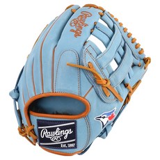 Rawlings Gamer XLE MLB 球隊標誌手套 右投用 GHW5GMXNA-6-TOR, 藍色, 1個