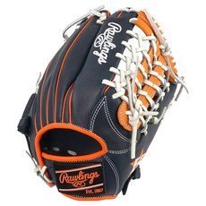 Rawlings Gamer XLE MLB 球隊標誌手套 右投用 GHW5GMXN65-4V-HOU, 海軍藍 + 橘色, 1個