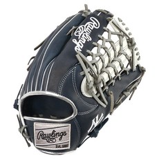 Rawlings Gamer XLE MLB 球隊標誌手套 右投用 GHW5GMXY70-4V-NYY, 海軍藍 + 白色, 1個