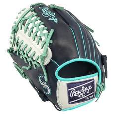 Rawlings Gamer XLE MLB 球隊標誌手套 左投用 GHW5GMX206-4-SEA-RH, 海軍藍 + 白色, 1個