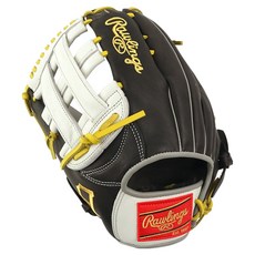 Rawlings Gamer XLE MLB 球隊標誌手套 左投用 GHW5GMXBH34-6-PIT-RH, 棕色 + 白色, 1個