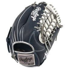 Rawlings Gamer XLE MLB 球隊標誌手套 右投用 GHW5GMXN65-4V-NYY, 海軍藍 + 白色, 1個
