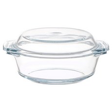Tirititi 水晶耐熱鍋, 透明, 1個, 22.2cm