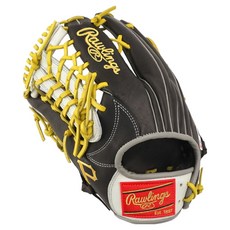 Rawlings Gamer XLE MLB 球隊標誌手套 左投用 GHW5GMXY70-4V-PIT-RH, 棕色 + 白色, 1個