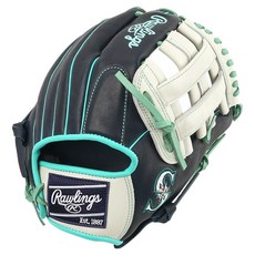 Rawlings Gamer XLE MLB 球隊標誌手套 右投用 GHW5GMXNA-6-SEA, 海軍藍 + 白色, 1個