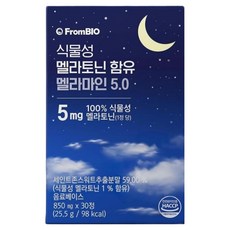 프롬바이오 식물성 멜라토닌 함유 멜라마인 5.0, 30정, 1개