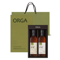 ORGA 韓國產麻油 + 紫蘇油 禮盒 + 提袋, 1套