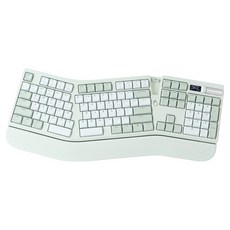 지클릭커 오피스프로 뉴트로 로우프로파일 풀윤활 블루투스 인체공학 무선 기계식 키보드, 그린라이트, EK700, 제조사축