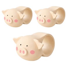 Gajugashop 小豬門把防撞護條, 膚色, 3個