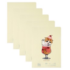 스튜디오에잇 모프샌드 L홀더 클리어파일, 아이스크림, 5개