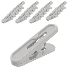 Happy Goods 簡易多用途簡約曬衣夾, 灰色, 20個