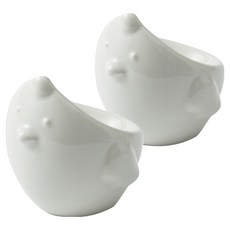 Daparang Kkokko 餐桌擺飾醬料碗 6.5 x 6.5 x 3 cm HJ1069, 白色, 2個