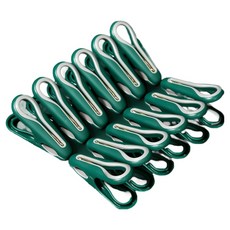 Happy Goods 強力固定曬衣夾, 綠色, 12個