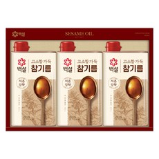 백설 고소한 참기름 1호 세트, 1세트