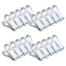 해피굿즈 다용도 손상없는 미끄럼방지 심플 빨래집게, 그레이, 20개