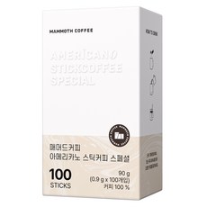 매머드커피 아메리카노 스페셜 스틱커피, 1개, 100개입, 900mg