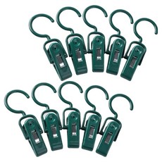 Happy Goods 高級簡易掛式曬衣夾, 綠色, 10個