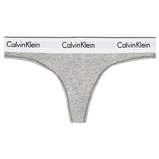 Calvin Klein 凱文克萊 underwear Cotton Bikini 女性丁字褲 寬鬆緊帶基本款, 灰色