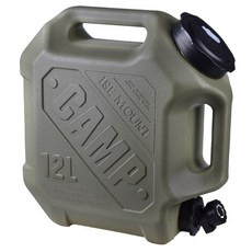 ISE MOUNT 小島嶼山 極致軍風大容量儲水桶/露營野餐茶水桶 12L, 軍綠色, 1個