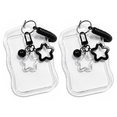 Modernat 學生證鑰匙圈小卡套, 黑色, 2個