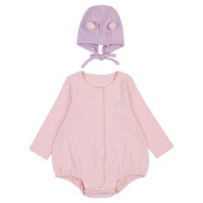 agabang 新生兒用 禮品用連身衣 + 帽子 + 包裝組 + 提袋