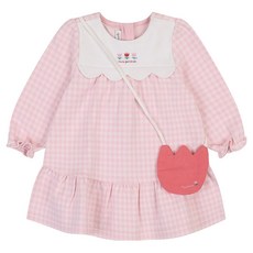 아가방 신생아용 오드데이체크 원피스 + 가방 + 포장 세트 + 쇼핑백