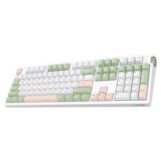앱코 3모드 퀵스압 유무선 기계식 키보드, 말차 그린, A108K, 맘모스축