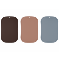 doble 不留刀痕砧板 3件組, 1套, 小號砧板 酒紅色 + 鮭魚粉 + 藍灰色