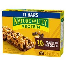 NATURE VALLEY 天然谷 高蛋白花生醬黑巧克力咀嚼棒 11入, 440g, 1個