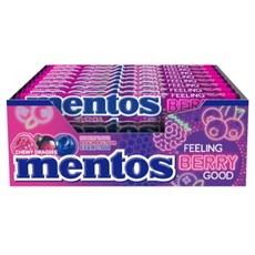 mentos 曼陀珠 菲林莓果好, 24個, 37.5g