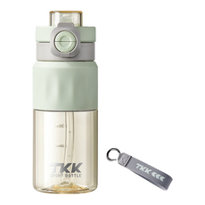 TKK 超凡雙飲運動水壺 附加寬提繩, 晴水綠, 1個, 620ml