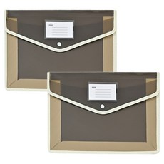 동아피엠에스 대용량 A4파일 케이스, 스모키그레이, 2개