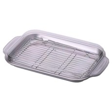 Priceless 不鏽鋼手把型託盤 + 網架 + 蓋子組合, 1套, 托盤 + 網架 + 蓋子