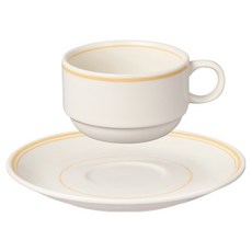 Blanc de Blanc Raffine 茶杯 + 茶碟組, 香檸黃, 1套