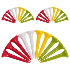 TODIN 彩色塑膠無阻力高爾夫球釘 100入組, 1套, 混合顏色