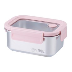 cook power 鍋寶可微波316不鏽鋼保鮮盒 1150ml, 1個