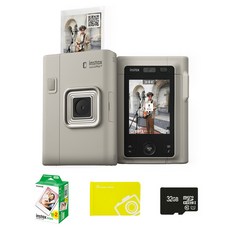 인스탁스 미니 리플레이 플러스 즉석카메라 샌드베이지 필름 20p x 2개 메모리 32GB 오리진 미니앨범 랜덤발송, 1개, FI044