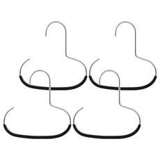 리빙홈디테일 다용도 벨트 넥타이 수납 모자 정리대 LHD-072, 블랙, 4개